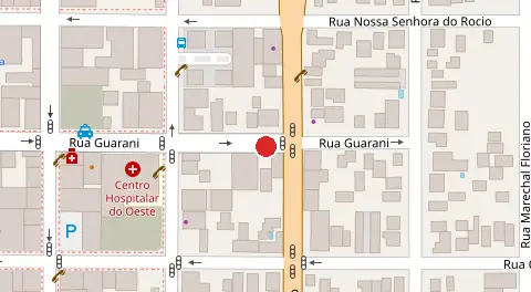 Mapa da localização