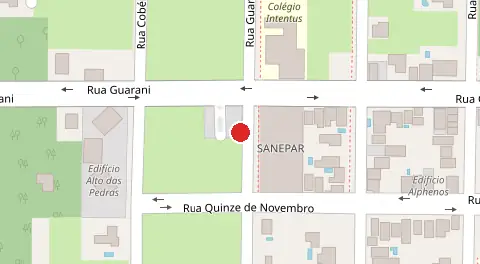 Mapa da localização