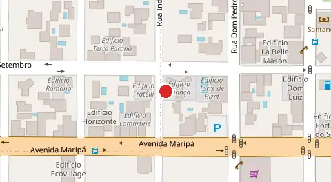 Mapa da localização