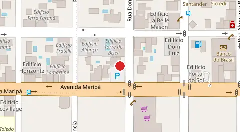 Mapa da localização