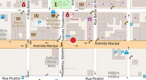 Mapa da localização