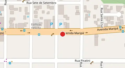 Mapa da localização