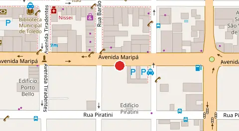 Mapa da localização