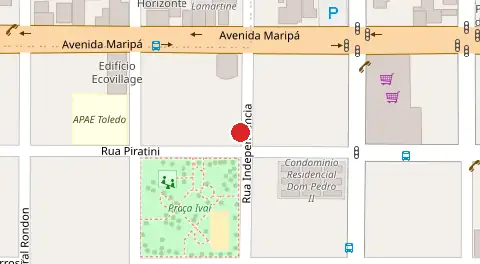 Mapa da localização