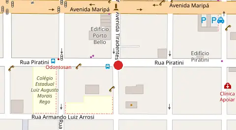 Mapa da localização