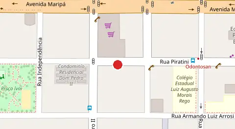 Mapa da localização