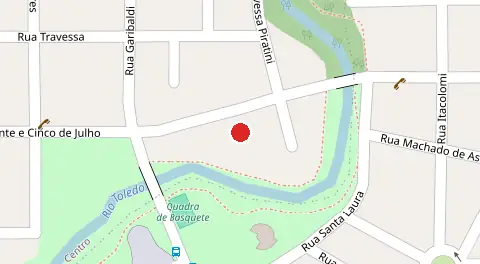 Mapa da localização