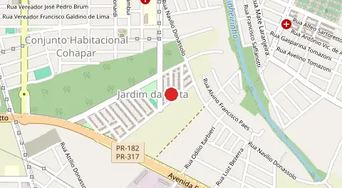 Mapa de Jardim da Mata