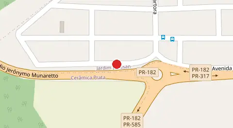 Mapa da localização