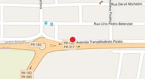 Mapa da localização