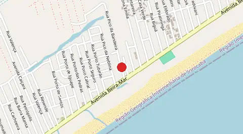 Mapa de Balneario Marambaia