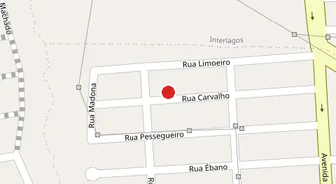 Mapa da localização