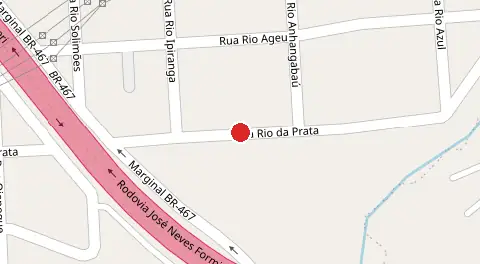 Mapa da localização