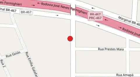 Mapa da localização
