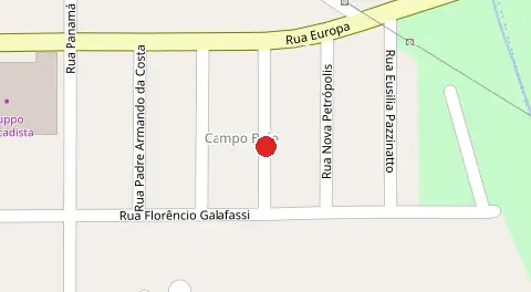 Mapa da localização
