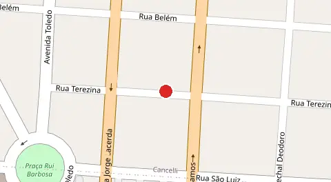 Mapa da localização