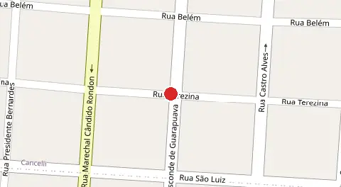 Mapa da localização