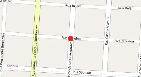 Mapa da localização