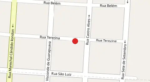 Mapa da localização