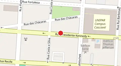 Mapa da localização