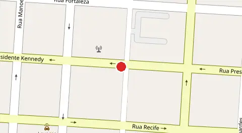 Mapa da localização