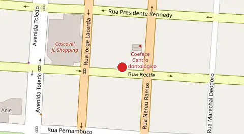 Mapa da localização