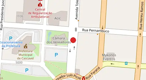 Mapa da localização