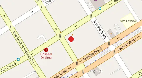 Mapa da localização
