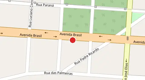 Mapa da localização