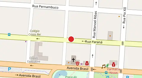 Mapa da localização