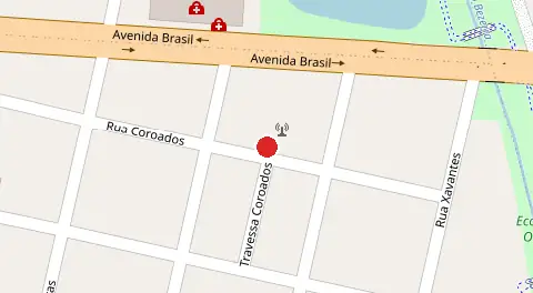 Mapa da localização