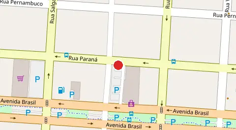 Mapa da localização