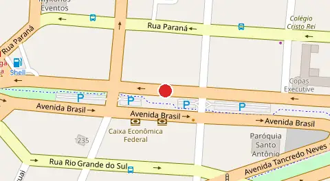 Mapa da localização