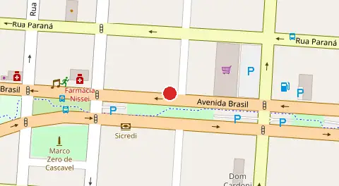 Mapa da localização