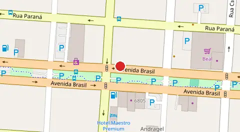 Mapa da localização