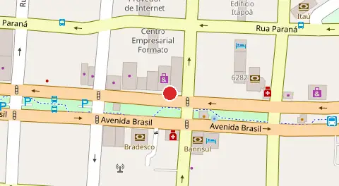 Mapa da localização
