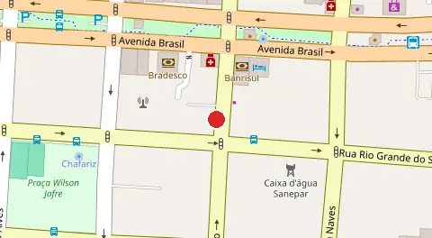 Mapa da localização