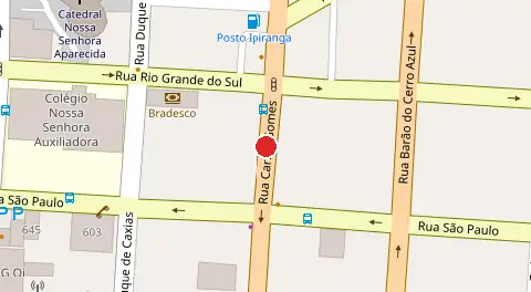 Mapa da localização