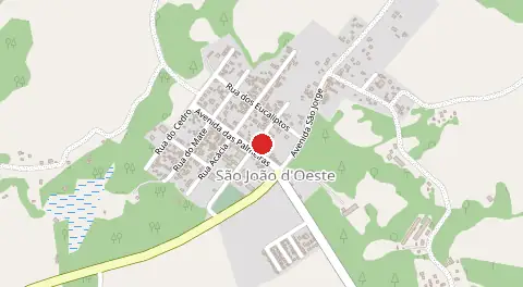 Mapa de São João do Oeste
