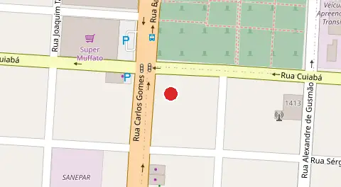 Mapa da localização