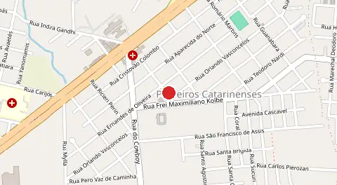 Mapa de Pioneiros Catarinenses