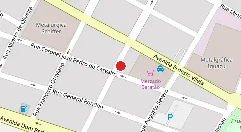 Mapa da localização
