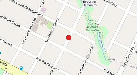 Mapa da localização