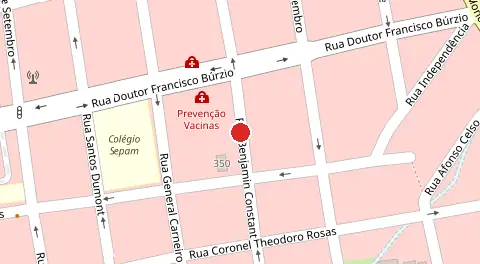Mapa da localização