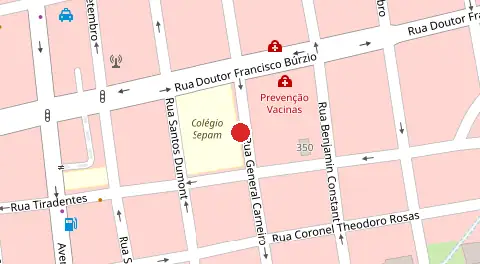 Mapa da localização