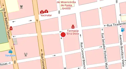 Mapa da localização