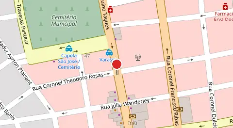 Mapa da localização