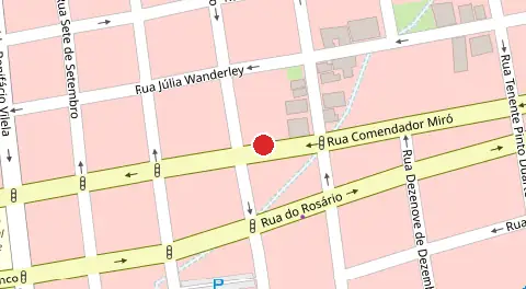 Mapa da localização