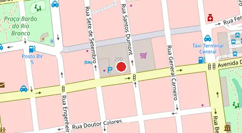 Mapa da localização