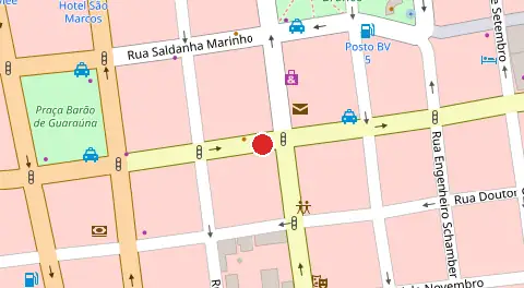 Mapa da localização
